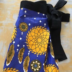 Womans African Wax Print Skirt XL 16-18